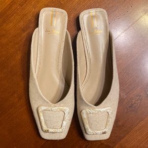Sam Edelman Lin Square Toe Logo Buckle Mule